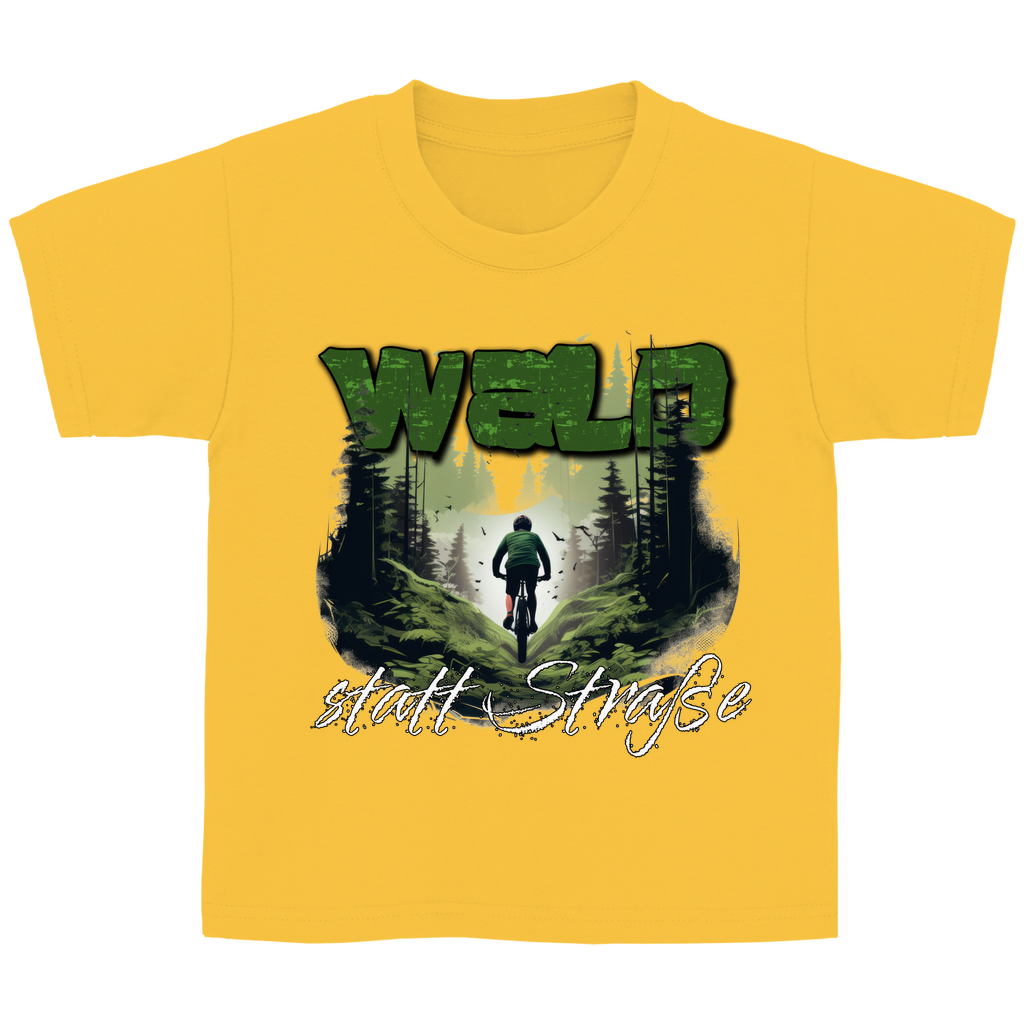 Wald statt Straße - Kinder Basic T-Shirt - Bergreise