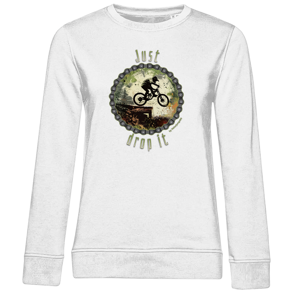 Just Drop it by Naturjunge 89 - Damen Premium Bio Sweatshirt - Bergreise