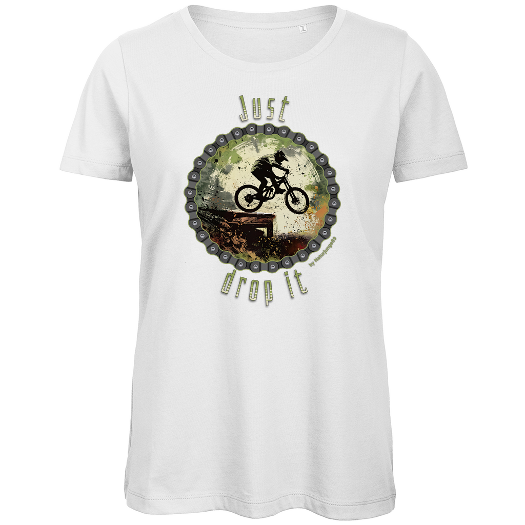 Just Drop it by Naturjunge 89 - Damen Premium Bio T-Shirt - Bergreise