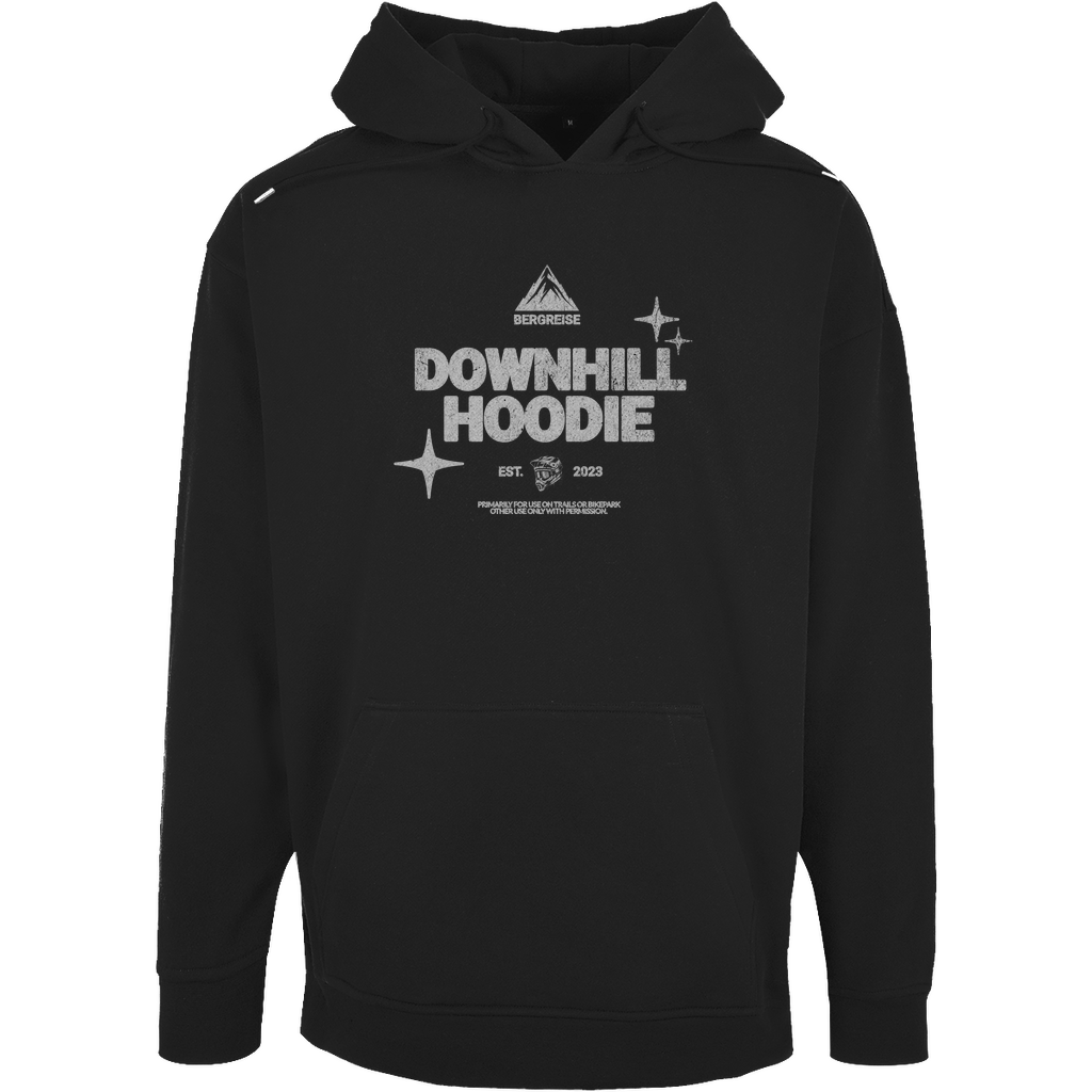 Downhill Hoodie - Unisex Oversize Hoody - mit Backprint - Bergreise