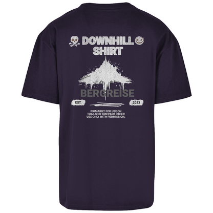 Downhill Shirt - Oversize T-Shirt - mit Backprint - Bergreise