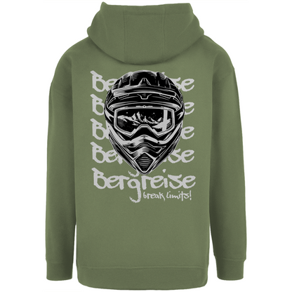 Break Limits Fullface - Unisex Oversize Hoody - mit Backprint - Bergreise