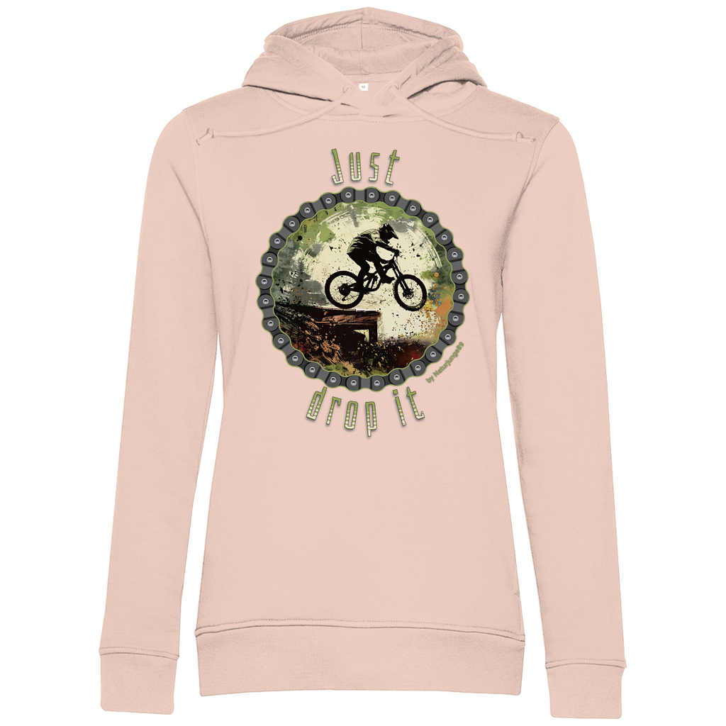 Just Drop it by Naturjunge 89- Damen Premium Bio Hoodie - Bergreise