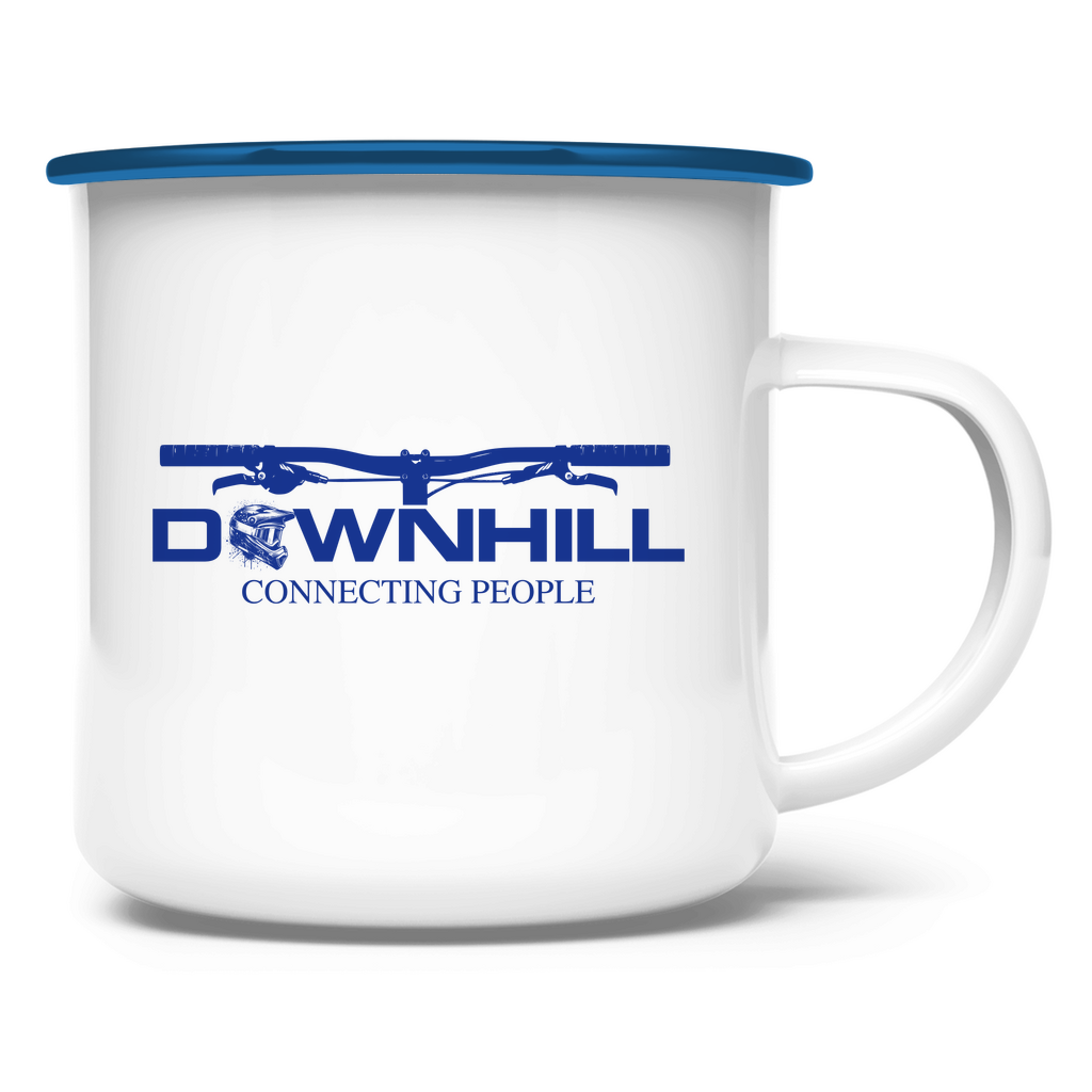 Downhill Connecting People  - Emaille Tasse