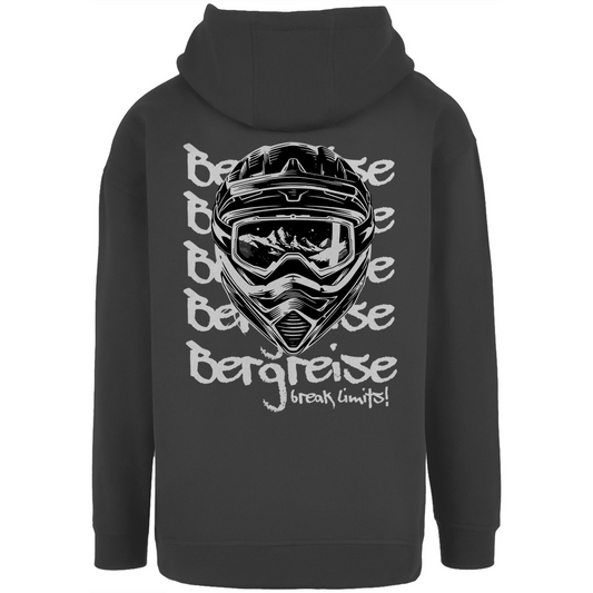 Break Limits Fullface - Unisex Oversize Hoody - mit Backprint - Bergreise