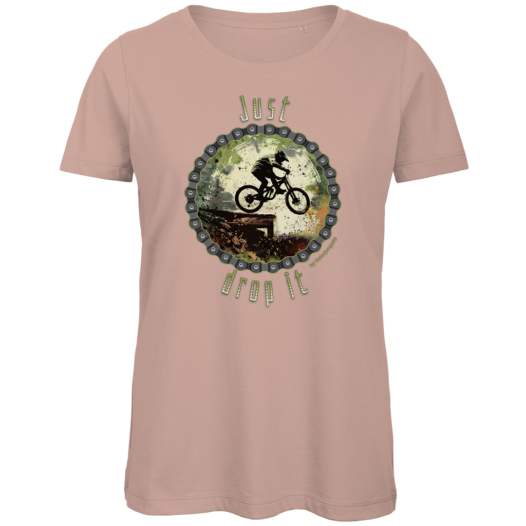 Just Drop it by Naturjunge 89 - Damen Premium Bio T-Shirt - Bergreise