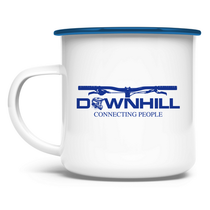 Downhill Connecting People  - Emaille Tasse