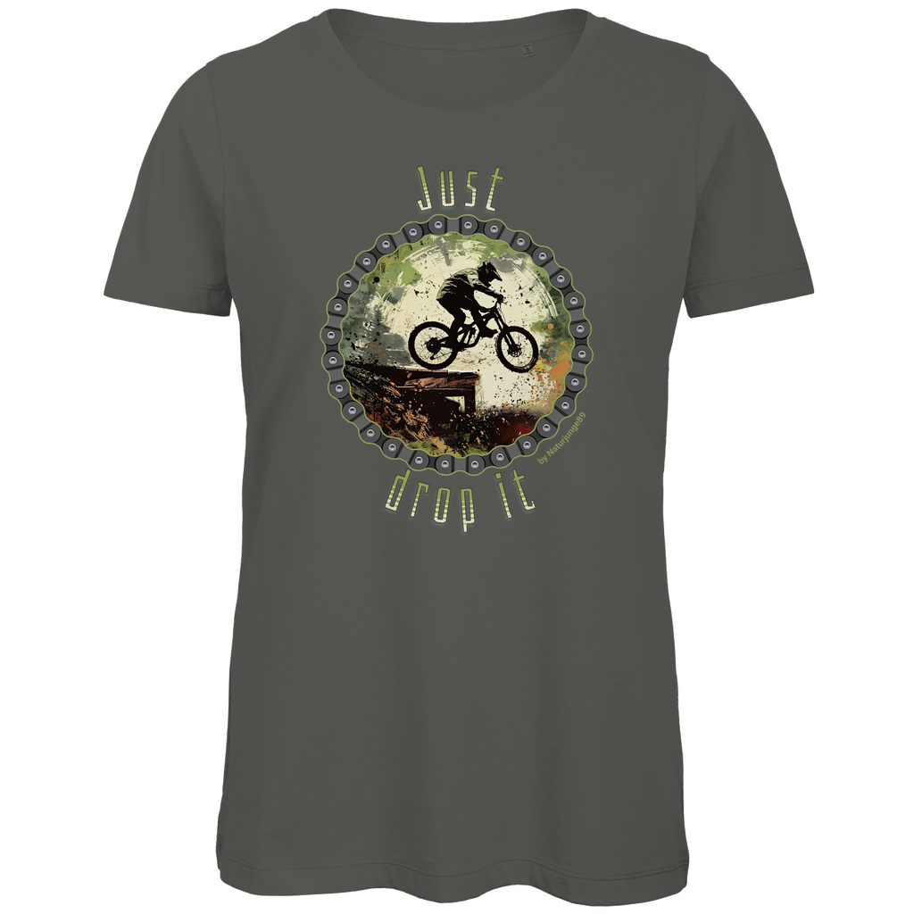 Just Drop it by Naturjunge 89 - Damen Premium Bio T-Shirt - Bergreise