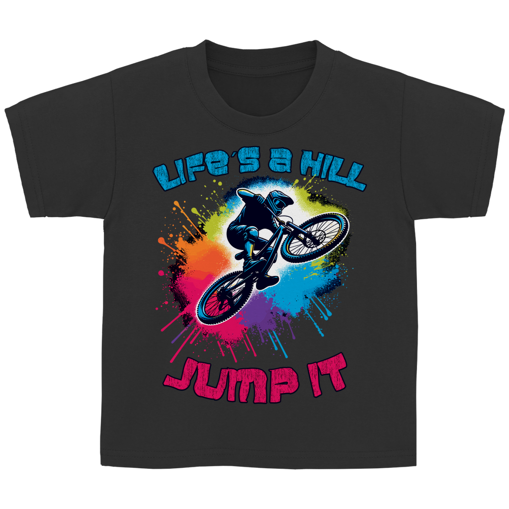 Life is a hill - Kinder Basic T-Shirt - Bergreise