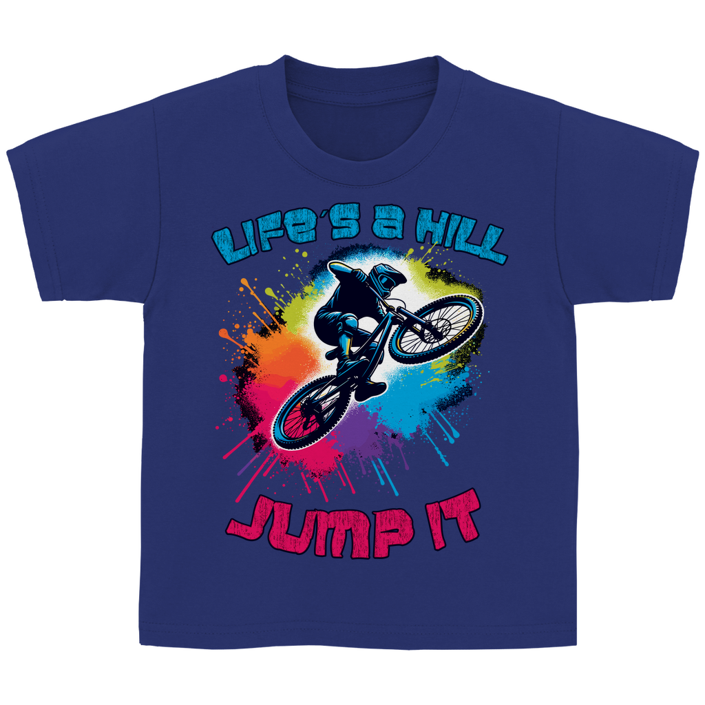 Life is a hill - Kinder Basic T-Shirt - Bergreise