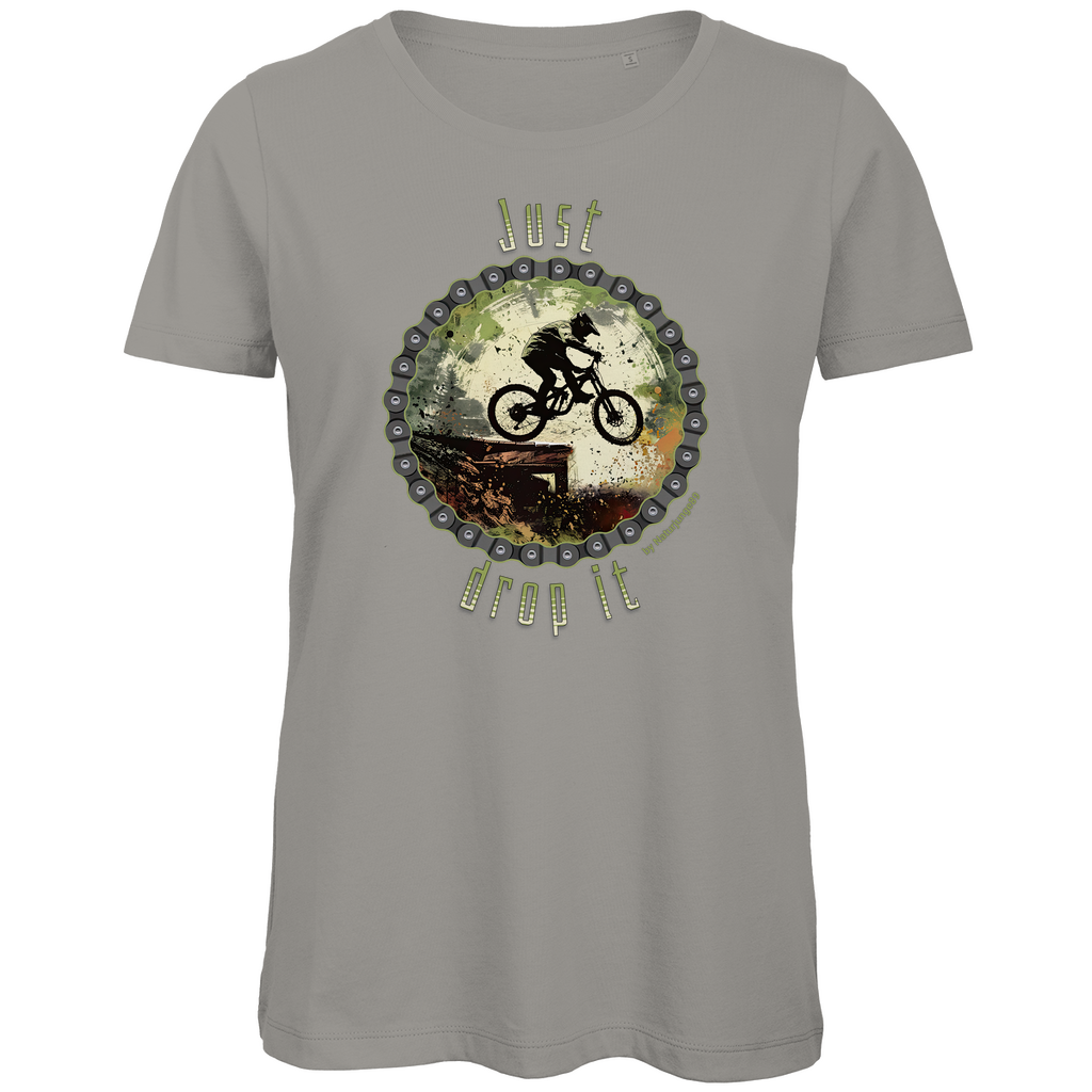 Just Drop it by Naturjunge 89 - Damen Premium Bio T-Shirt - Bergreise