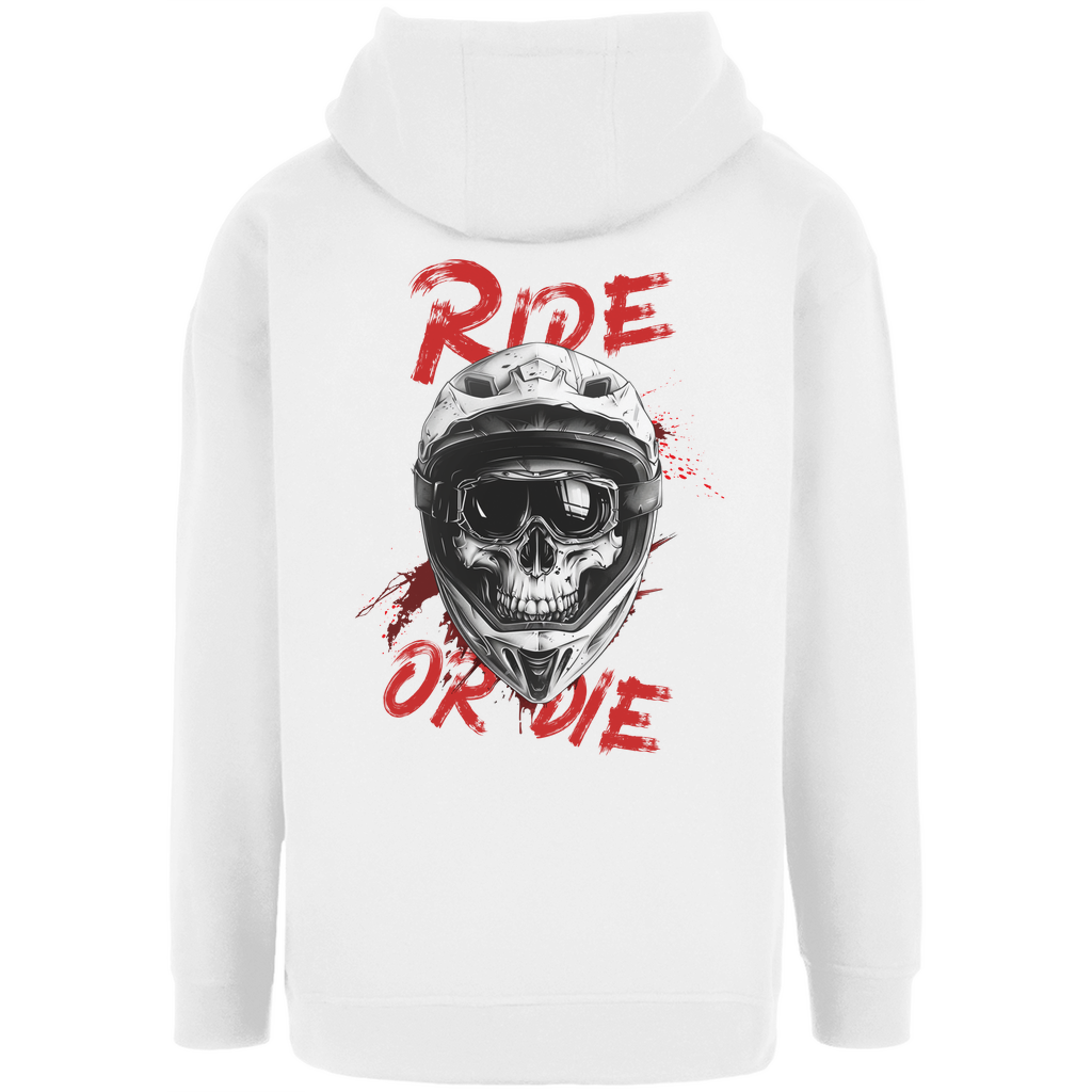 Ride or die Skull - Unisex Oversize Hoody - mit Backprint - Bergreise