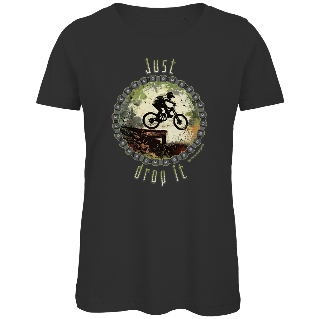 Just Drop it by Naturjunge 89 - Damen Premium Bio T-Shirt - Bergreise