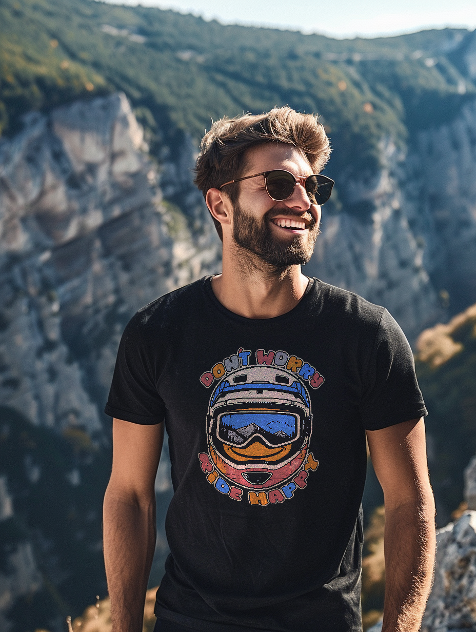 Don´t Worry, Ride Happy - Unisex T-Shirt