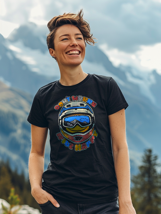 Don´t Worry, Ride Happy - Unisex T-Shirt