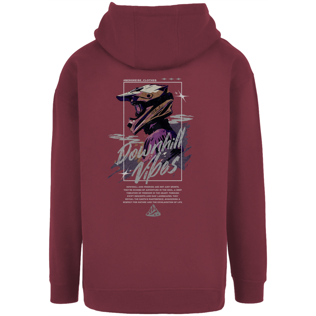 Downhill Vibes - Unisex Oversize Hoody -   mit Backprint - Bergreise