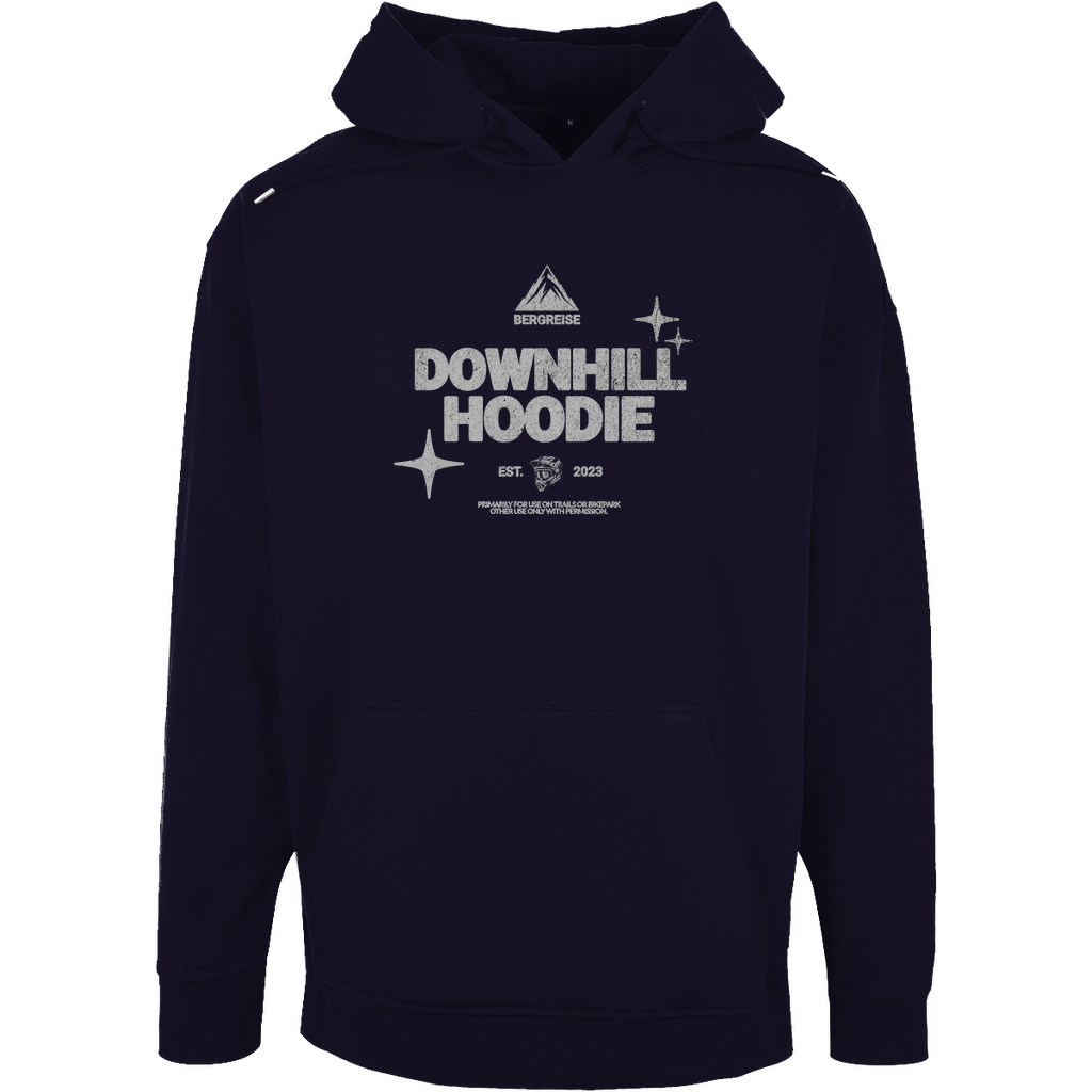 Downhill Hoodie - Unisex Oversize Hoody - mit Backprint - Bergreise