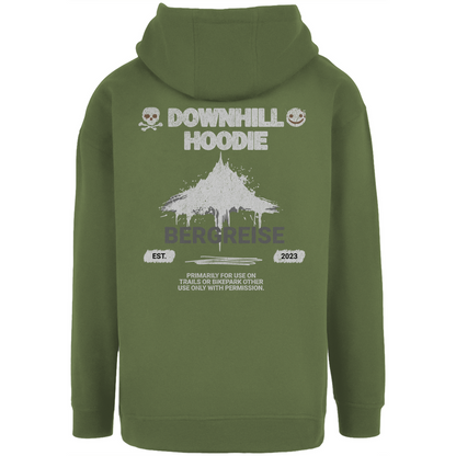 Downhill Hoodie - Unisex Oversize Hoody - mit Backprint - Bergreise