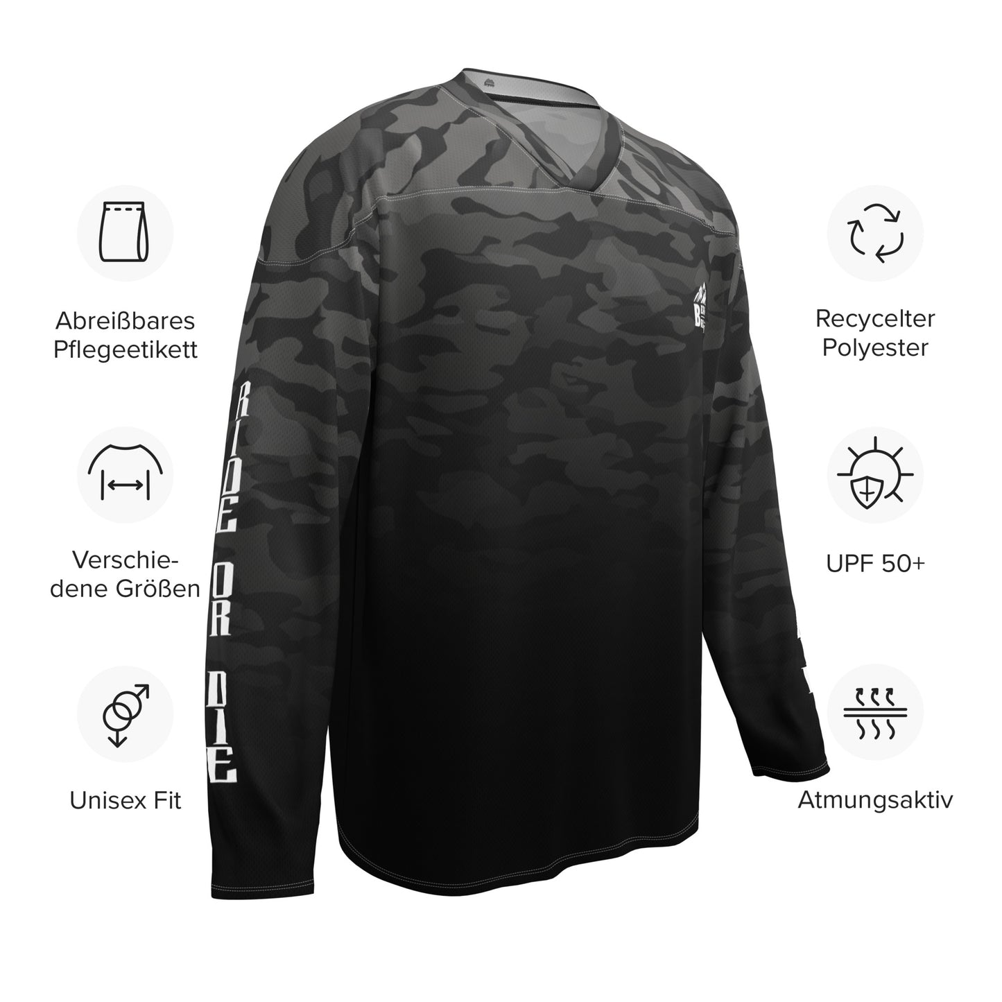 Bergreise Black Camo Jersey - Bergreise