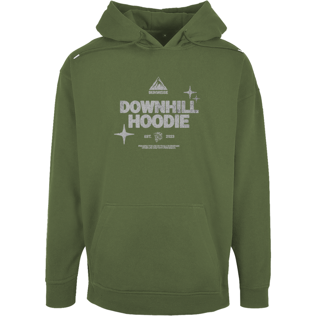 Downhill Hoodie - Unisex Oversize Hoody - mit Backprint - Bergreise