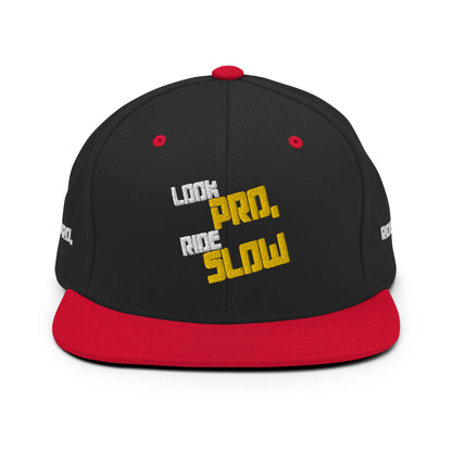 Look Pro, Ride Slow - Premium FullEmbroided Snapback