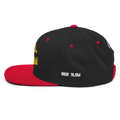 Look Pro, Ride Slow - Premium FullEmbroided Snapback