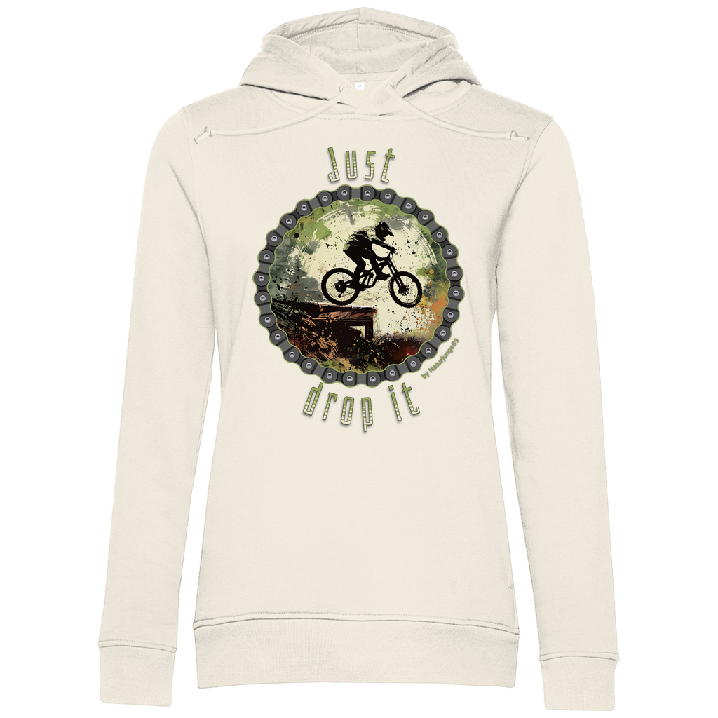 Just Drop it by Naturjunge 89- Damen Premium Bio Hoodie - Bergreise