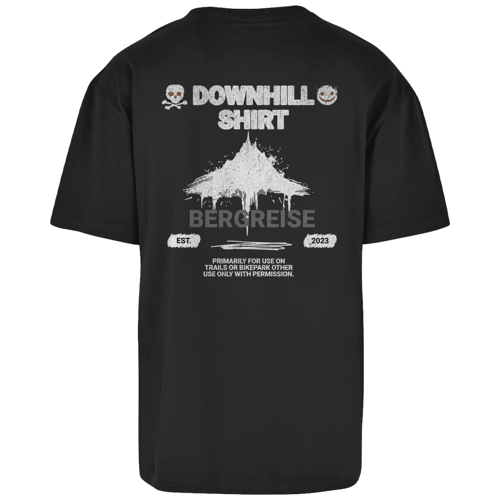 Downhill Shirt - Oversize T-Shirt - mit Backprint - Bergreise