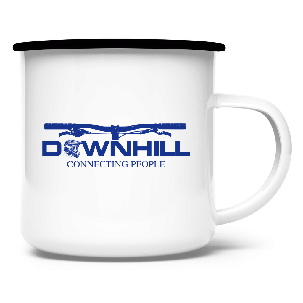 Downhill Connecting People  - Emaille Tasse