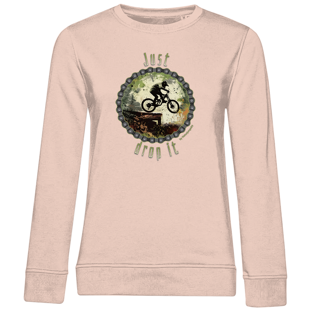 Just Drop it by Naturjunge 89 - Damen Premium Bio Sweatshirt - Bergreise