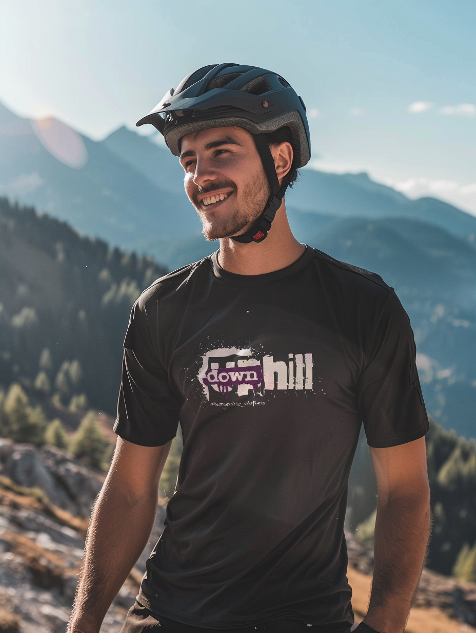 u̶p̶ downhill - Unisex T-Shirt